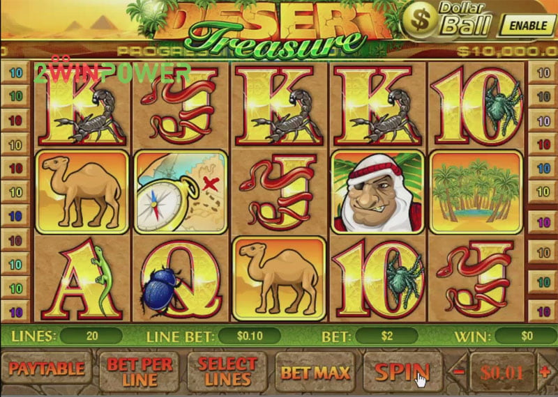 The Desert Treasure 2 slot machine is the continuation of the game of the same name dedicated to treasure hunting in a desert.The updated slot from Playtech has improved graphics, better features of the wild symbol, a modified bonus game, and prize payments with the coefficients of up to 10, Edremit