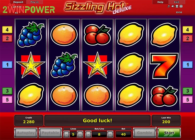 free casino video games sizzling hot