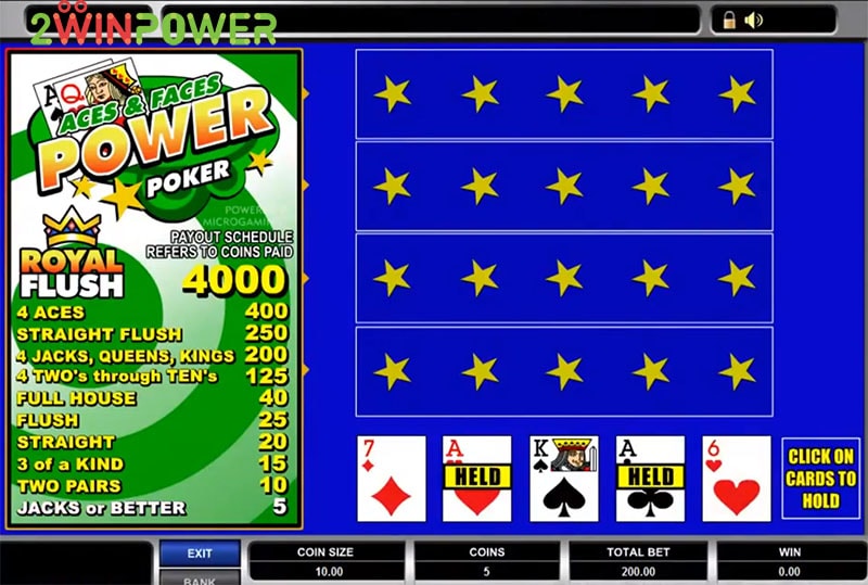 igra aces and faces power poker 15455083150197 image