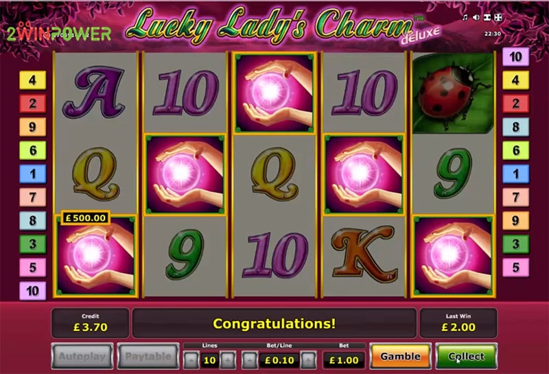 lucky lady s charm deluxe game by greentube 15311337317955 image