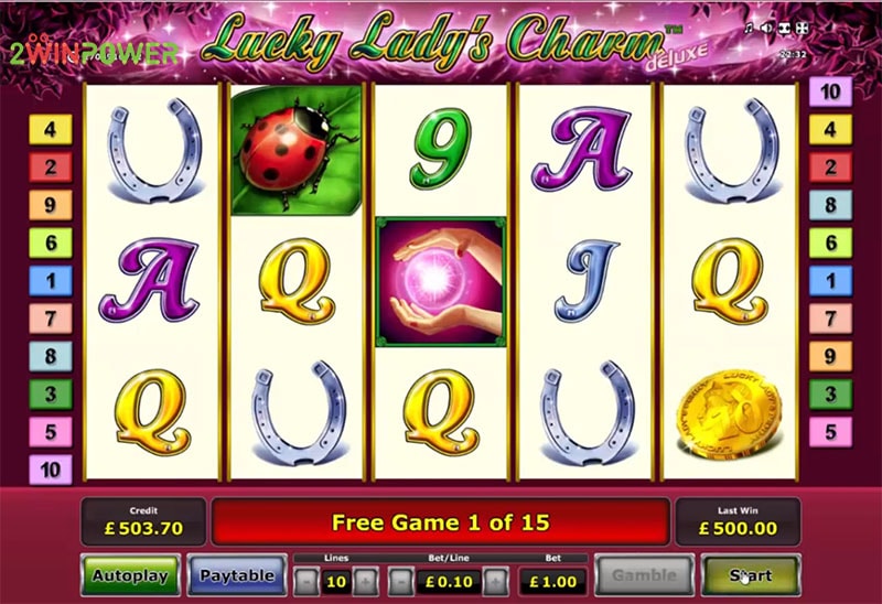lucky lady s charm deluxe game by greentube 15311337319856 image