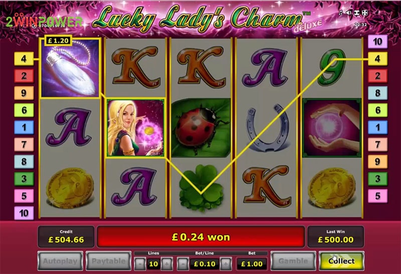 lucky lady s charm deluxe game by greentube 15311337323099 image