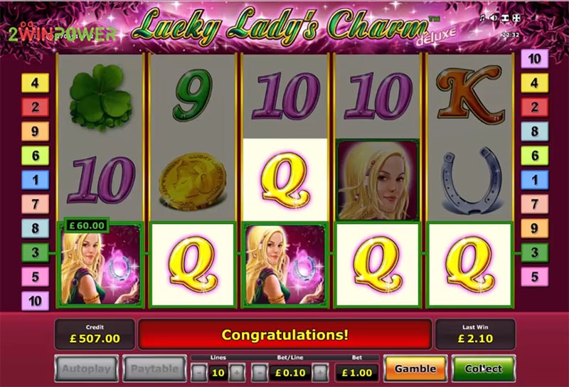 lucky lady s charm deluxe game by greentube 15311337329636 image