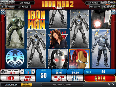 Iron Man 2: Playtech slot replica