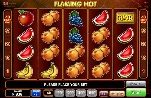 Flaming Hot: EGT game copy