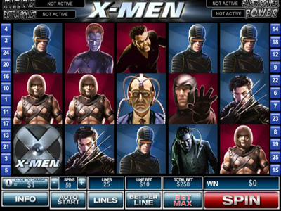 X-Men: Playtech game clone