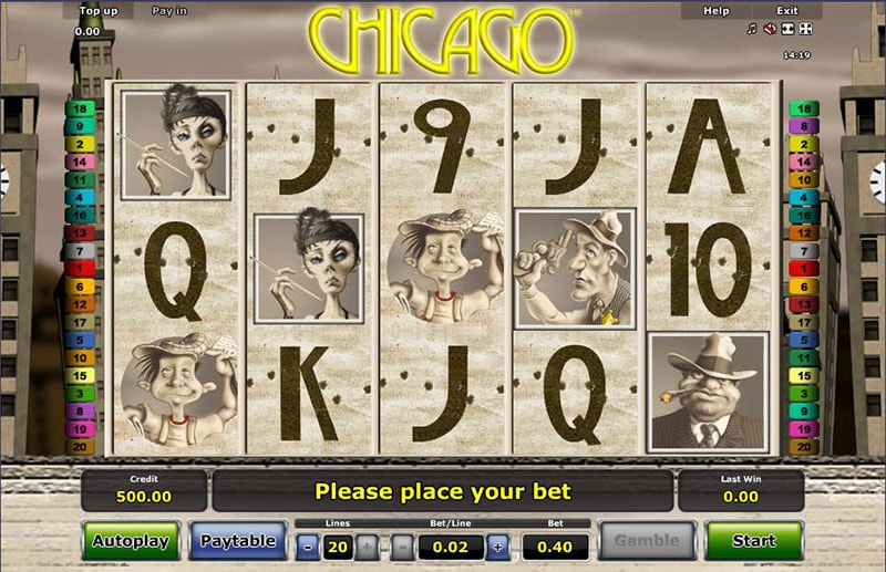 Chicago casino game from Novomatic