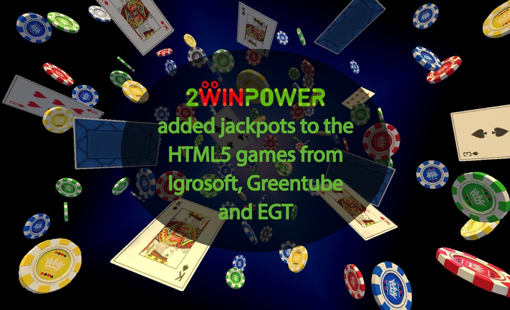 2WinPower added jackpots to the HTML5 games from Igrosoft, Greentube and EGT