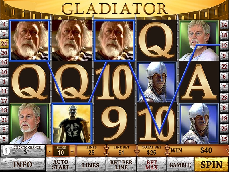 Gladiator gioco HTML5 di Playtech
