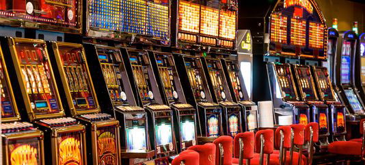 Slot machines in land-based casino