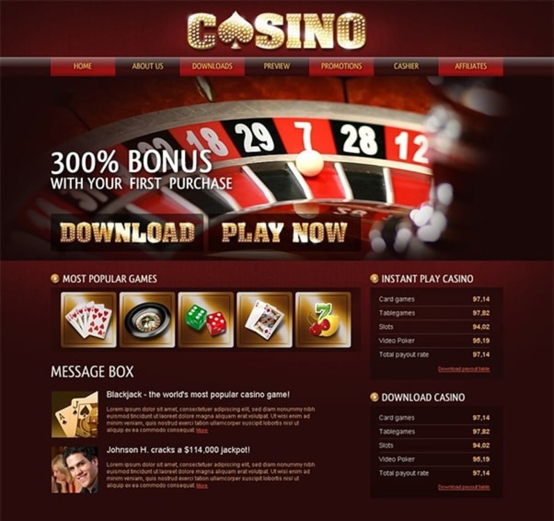 Online gambling website 